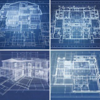 AI Large House Blueprint Images
